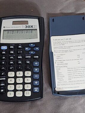 Texas Instruments TI-30XIIS Scientific Calculator 2-Line Display w/Instructions